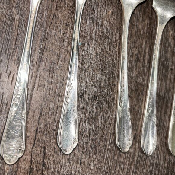William A. Rogers A1 Plus Oneida LTD Forks Salad Dessert flatware Vintage Lot 10 - Picture 6 of 8
